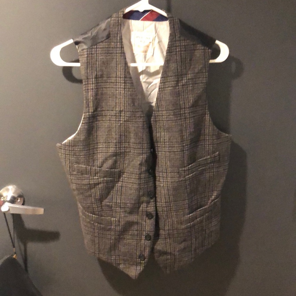 Merona green wool vest Medium